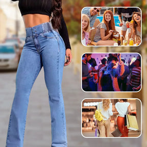 Calça Jeans Flare Modeladora de Cintura Alta [Pague 1 Leve 2]