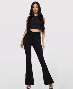 Calça Jeans de Cintura Alta Cruzada (Pague 1 leve 2)